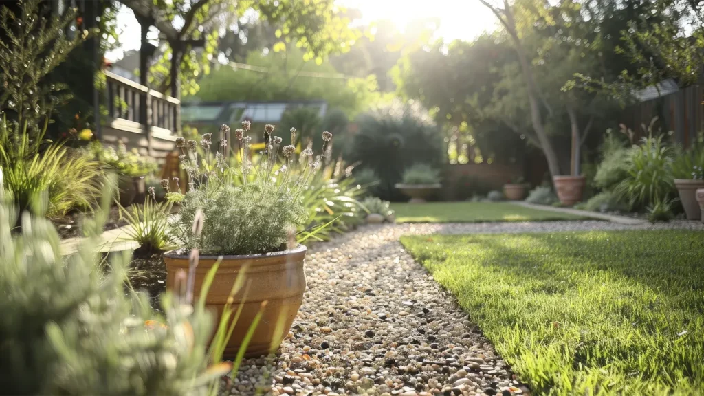 Establishing an urban garden resistant to drought, offering water conservation tips and plant selection guidance