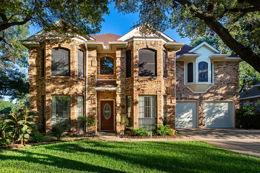 Exterior of a single family home in Texas, USA