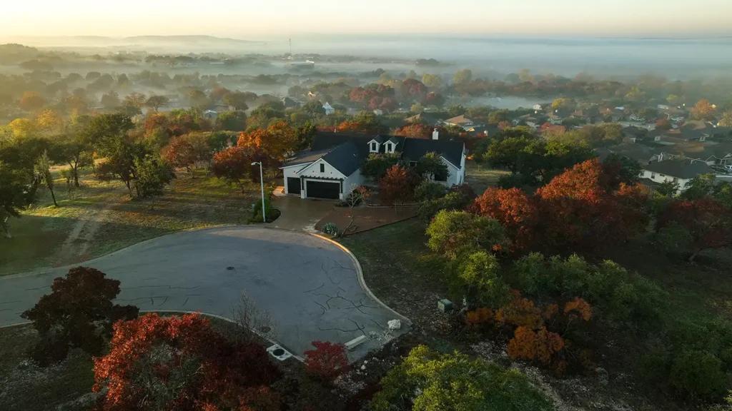 Foggy Autumn Morning in the Texas Hill Country